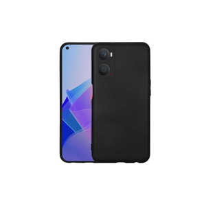 Coque en silicone liquide premium JoieCreatif série Mara, coupe ajustée, pour Oppo A96 4G, protection anti-traces de doigts, noir - Product Image 1