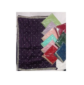 Saree en soie organza pure avec fil Zari paillettes pièce de chemisier longue de Style indien et pakistanais pour les femmes pour les fêtes de mariage - Product Image 1