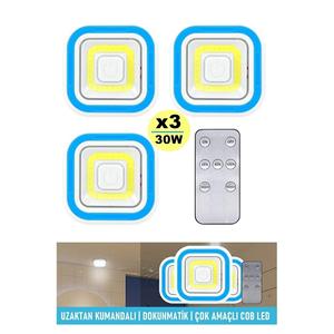 Illuminazione 3 pz 30watt batteria telecomando dimmerabile In-Cabinet LED lampada