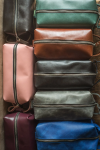 กระเป๋าเครื่องแป้งทำจากหนังสามารถเลือกล้างได้กระเป๋าหนังแท้กันน้ำกระเป๋าเครื่องสำอาง - Product Image 4