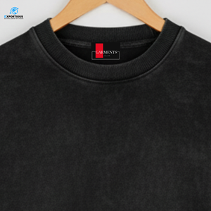 Sweat-shirt unisexe vintage à lavage acide sur mesure 100% coton Hiver pour hommes et femmes - Product Image 2