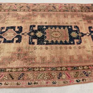 5.2x9.2 ft Rug, Vintage Turkish Large Rug, <b>Brown</b> <b>Wool</b> Rug - Product Image 3