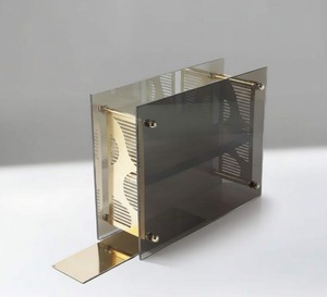 Porte-bougie miroir infini |   Présentoir à bougies chauffe-plat en verre à étages avec reflets infinis, pièce maîtresse de luxe pour table - Product Image 4