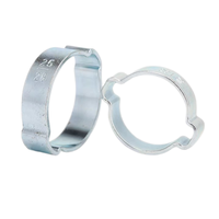 Collier de serrage mini en acier inoxydable argenté à simple languette, marque OEM, pour voiture, train, bateau
