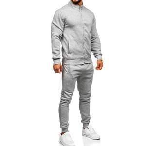 Survêtements de jogging streetwear personnalisés légers 100% coton à capuche, couleur unie, ensemble de survêtement uni pour l'hiver - Product Image 3