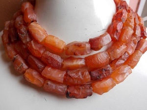 <span class=keywords><strong>Carnelian</strong></span> tự nhiên thô ống hình dạng búa Bead orange 8inch 20-15mm dài khoảng Loose nguyên đá Cốm cho đồ trang sức làm - Product Image 3