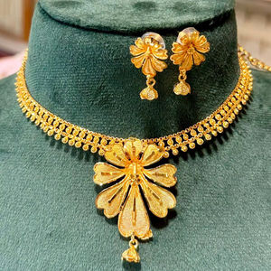 2024 Best Buy 24K chapado en oro estilo Vintage fabricante indio inspirado conjuntos de joyería de moda Comoras Mayotte-regalo de cobre listo - Product Image 1