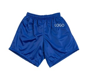 กางเกงขาสั้นบาสเก็ตบอลตาข่ายโพลีเอสเตอร์มีขอบลึกสำหรับผู้ชายกางเกงขาสั้นใส่ออกกำลังกายออกกำลังกายในฤดูร้อน - Product Image 3