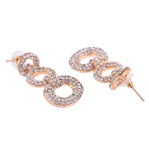 Indian Bridal Jewelry Classic Rhinestone Crystal Choker Necklace Indian Wholesale Manufacture Jewelry <b>Earring</b> Set for Women - Product Image 5