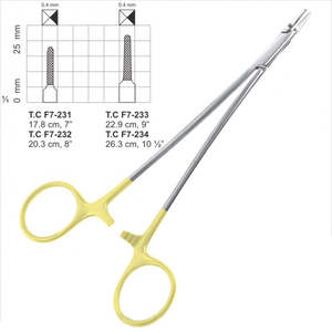 Porte-aiguilles Gillies Astrin à manche doré, forceps TC 6 pouces, ensemble d'instruments en acier inoxydable de qualité supérieure, certifié CE - Product Image 2