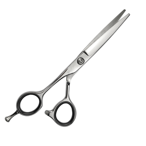 5.5 Inch Left-Handed Stainless Steel VG10 Sharp Beauty Hair Scissors with <b>Mirror</b> Polish and Offset Handle - Product Image 4