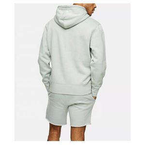 Sweat à capuche personnalisé pour hommes, ensembles courts de printemps de style de rue | Ensembles courts oem de tenue d'été solide pour hommes - Product Image 4