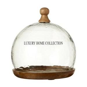 Cúpula de comida de metal duradera de alta calidad con diseño superior de vidrio perfecto para mantener La comida fresca y protegida durante los eventos - Product Image 2