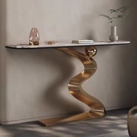 Nouveau modèle de table console en acier robuste Nouveau style moderne et luxueux