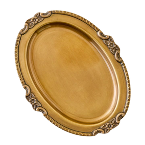 Bandeja de Servicio Plateada Creativa con Doble Asa, Plato Decorativo para Hogar, Hotel, Restaurante, Cenas Formales y Eventos en Oferta - Product Image 4