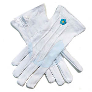 Meilleure vente Gants maçonniques confortables de couleur unie Taille personnalisée fabriqués en coton durable respirant écologique toutes saisons décontracté - Product Image 6