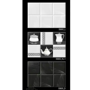 Carreaux émaillés muraux polis numériques brillants de style européen pour hôtel, restaurant et cuisine Taille 300x450 30x45cm - Product Image 2