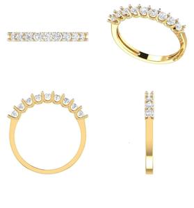 Anillo de Compromiso y Matrimonio de Plata de Ley 925 con Circonita Cúbica Tallada en Forma de Gota, Estilo Elegante para Mujeres Jóvenes, de Alta Calidad para Fiestas - Product Image 2