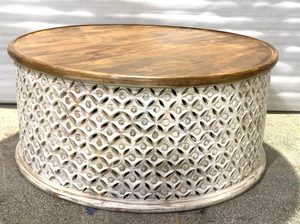 โต๊ะกาแฟไม้มะม่วงแข็งแบบดั้งเดิมทันสมัยบ้านไร่วิลล่าโรงแรมเฟอร์นิเจอร์ห้องนั่งเล่นสำหรับใช้ในบ้านสำนักงาน - Product Image 5