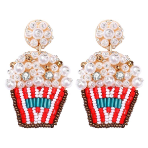 Pendiente de gota colgante de alas de mariposa con bordado de cuentas hecho a mano con estilo de alta calidad y joyería única elegante de la India - Product Image 3