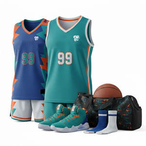 Tenue de basketball en tissu mesh durable pour hommes et garçons, conçue pour la flexibilité, le confort et les activités sportives quotidiennes - Product Image 1