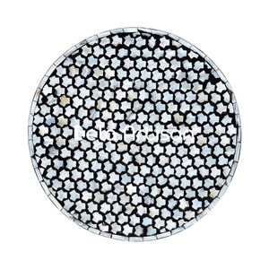 Table basse en bois massif, style moderne rond en noyer, luxe vintage pour salon, décoration intérieure avec rangement, sur mesure OEM - Product Image 5