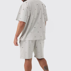 Camiseta de Algodón 100% de Color Sólido para Hombre, Estilo Desgastado, Ajuste Holgado, Estampada, al por Mayor, Talla Grande, Transpirable - Product Image 3