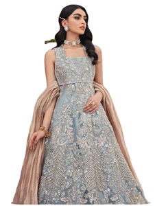 Salwar Kameez costume en mousseline de soie indien pakistanais robe de créateur mariage tissu Collection vente robe 2025 costume - Product Image 1