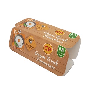 Eco-Friendly Recyclable Embossed Cardboard Egg Crates Auto-Lock Structure Matt Lamination for Food Packaging (<b>Baby</b> Food Sushi) - Product Image 6