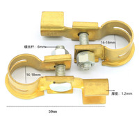 Terminal de Batería Negativo de Latón Marca EL en Oferta, Tipo de Tornillo con Terminación de Crimpado o Anillo, Modelo 24V EL-CT-D3