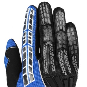 Gants de course en cuir véritable pour homme, résistants, courts, pour le ski, le motocross, la moto, le vélo, avec logo - Product Image 4