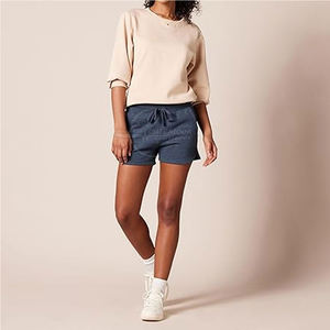 กางเกงขาสั้นเอวสูงสำหรับผู้หญิงแห้งเร็วระบายอากาศได้ดีดีไซน์ปรับแต่งโลโก้ได้ - Product Image 5