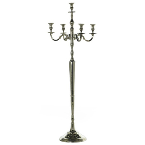 เชิงเทียนโลหะเหล็กแบบตั้งกลางโต๊ะสำหรับงานแต่งงานของตกแต่งบ้าน - Product Image 1