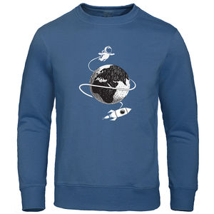 Sudaderas para hombre/Sudaderas con cuello redondo personalizadas, suéter para hombre, sudadera de manga larga, camisa gruesa de algodón y poliéster - Product Image 6