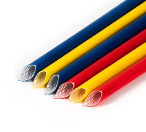Fiberglass Sleeving Supplier Silicone Coated Fiberglass <b>Sleeve</b> - Product Image 1