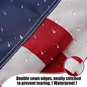 ธงเบนนิงตัน 76 เบ็ตซี รอสส์ ขนาด 3x5 ฟุต ปักลายอย่างดี ทนทาน ธงชาติอเมริกันปี 1776 แบบสองด้าน สำหรับใช้งานกลางแจ้ง สหรัฐอเมริกา 13 ดาว น้ำหนัก 350 กรัม - Product Image 3