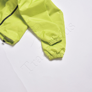 Imperméable léger et résistant à l'eau avec logo personnalisé pour les sports de plein air pour le cyclisme, la course, la randonnée, l'équitation, col montant, fermeture à glissière - Product Image 6