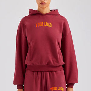 Sweat-shirt à capuche personnalisé pour femme, imprimé, à fermeture éclair, tricoté, manches longues, pull vintage, streetwear, hiver, avec badge - Product Image 4