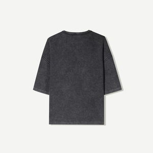 T-shirts Boxy de haute qualité pour hommes en détresse poids lourd T-shirt surdimensionné délavé à l'acide T-shirt court personnalisé pour hommes - Product Image 5