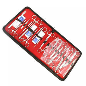 Juego de disección para estudiantes de 33 piezas, juego de cirugía intestinal Manual de laboratorio de anatomía, instrumentos quirúrgicos de Metal de acero inoxidable, electricidad - Product Image 5