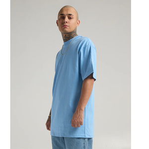 Vente en gros T-shirts d'été personnalisés avec logo graphique grande taille T-shirts élégants imprimés surdimensionnés Slim Fit T-shirts boxy unis de toutes les couleurs - Product Image 4