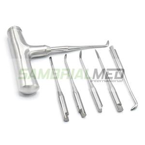 ชุดลิฟต์รากไม้พร้อมที่จับอเนกประสงค์สำหรับฤดูหนาวเครื่องมือทันตกรรมจากเยอรมันสเตนเลสทนทานได้รับการรับรองจาก CE - Product Image 4