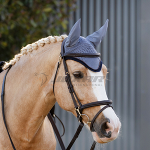 Bonnet d'oreille de cheval au crochet respirant design léger et lavable Bonnet de mouche équestre fabriqué au Pakistan pour des performances de confort - Product Image 6