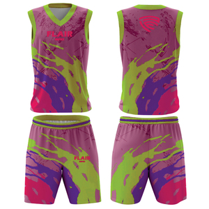 Ensemble de maillots de basket-ball de haute qualité pour hommes impression numérique personnalisable chemise de sport respirante hauts shorts grande taille - Product Image 5