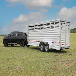 Remorques de transport robustes à essieux renforcés et à ridelles hautes pour le transport semi-grossiste de moutons, porcs, bétail et bovins, capacité 25-30 tonnes - Product Image 5