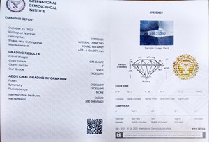 เพชรทรงหลวมธรรมชาติบริสุทธิ์จากอินเดียได้รับการรับรองจาก VVS1สี F กะรัต0.85กะรัต - Product Image 2