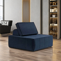 Multifunktionales Klappbares Sofabett-Set Stoff Hochdichte Schwammfüllung Italienischer Stil Modernes Minimalistisches Design Wohnzimmer