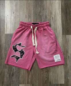 กางเกงขาสั้นวินเทจลายดอกไม้ผ้าฝ้าย100% เอวยางยืดป้องกันริ้วรอยระบายอากาศสบายทันสมัย - Product Image 3