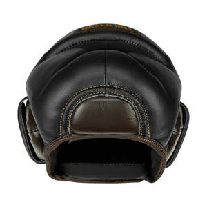 <b>Black</b>/Brown Boxing Helmet Keeper Essential Gear and Protection for <b>Boxers</b> - Product Image 1
