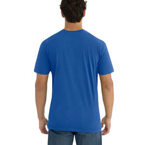 Camiseta con Logotipo Personalizado, Estilo Moderno, Corte Regular, Ropa Promocional, Camiseta de Cuello Redondo de Mezcla de Algodón Suave, Tallas S a 4XL, Color Azul Rey - Product Image 2